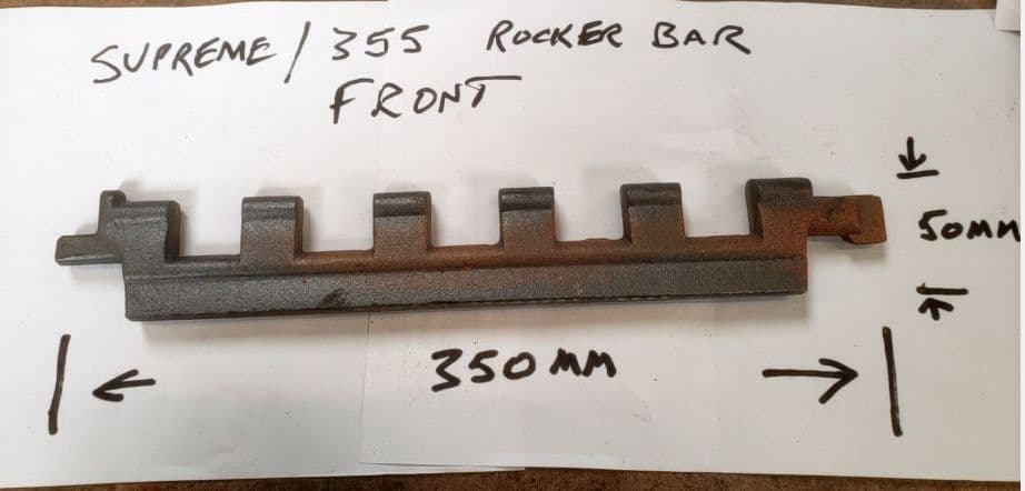 Front Cast Iron Rocker Bar that fits the Rayburn Supreme Nouvelle and 355
