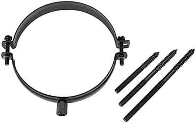 Gloss black flue bracket