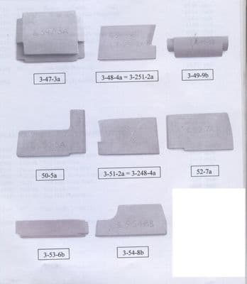 Individual fire brick, Rayburn 50.5a