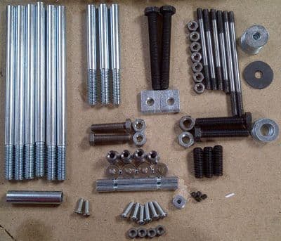 Tray Set (Nuts, Bolts & Support Rods) for Solid Fuel Deluxe Pre 74