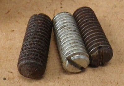 Used Aga range cooker Top Oven Height Adjuster Screws - Set of 3