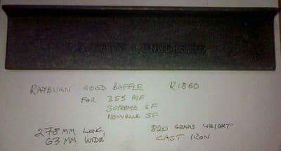 Wood Burning Grate Plate for Rayburn Supreme SF 355 MF and Nouvelle SF