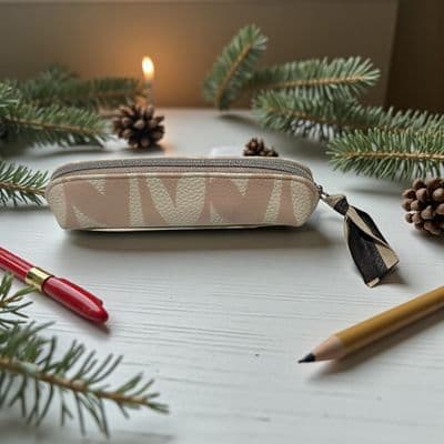 Caroline Gardner 'Checkmate Hearts' Slimline Pencil Case - Just Gorgeous!