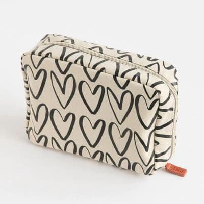 Caroline Gardner 'Hearts' Design Travel Washbag