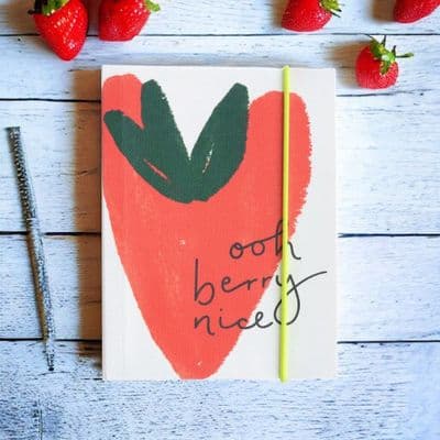 Caroline Gardner 'Oh Berry Nice' Heart Design Chunky Notepad