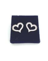 Diamante Heart Earrings