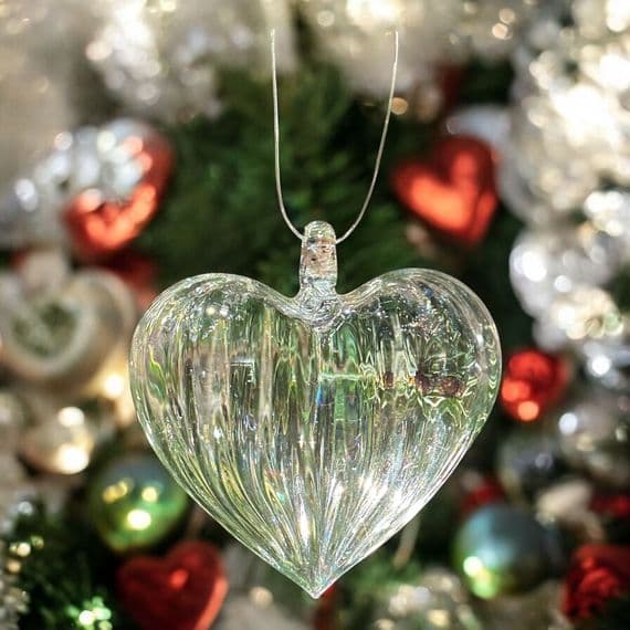 Exquisite Pearl White 'Special Memory' Glass Hanging Ornament