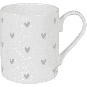 Fabulous Sophie Allport Large Mug With Pretty Grey Heart Design