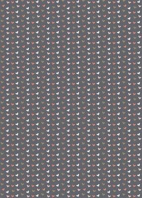 Gift Wrapping Service -  Luxury Grey Wrapping Paper with Hearts