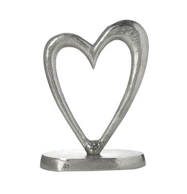 Gorgeous Aluminium 'Heart on a Stand'