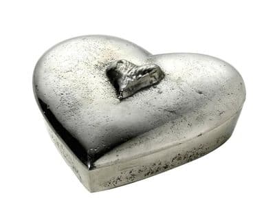 Gorgeous Heart Shaped Lidded Trinket Box with Heart detailing
