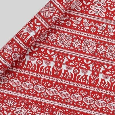 Gorgeous Red & White Scandi Style Christmas Gift Wrap