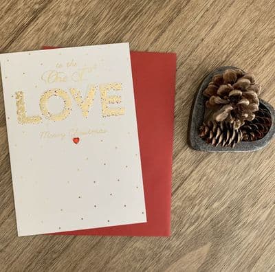 Gorgeous 'To the One I Love - Merry Christmas -  Christmas Greeting Card