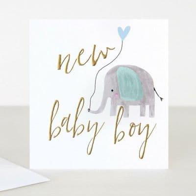 Gorgeously Cute Caroline Gardner 'New Baby Boy' Greeting Card