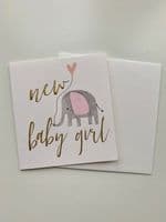 Gorgeously Cute Caroline Gardner 'New Baby Girl' Greeting Card