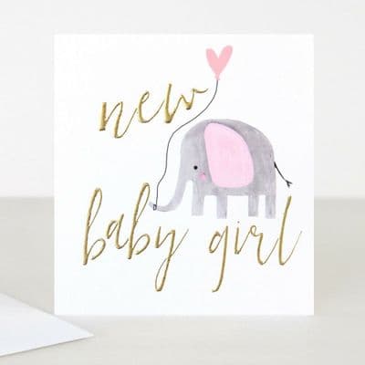 Gorgeously Cute Caroline Gardner 'New Baby Girl' Greeting Card