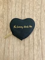 Great Gift Idea!  Cute Black Coin Purse with text ' The Economy Needs Me'