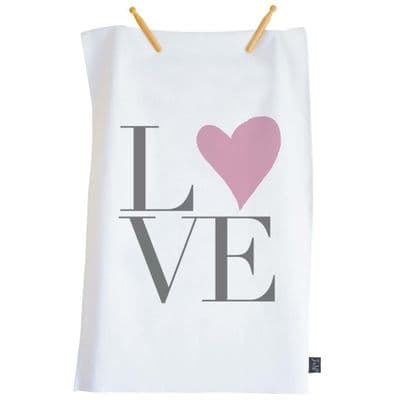 Great Gift Idea  'LOVE' Tea Towel 100% Cotton