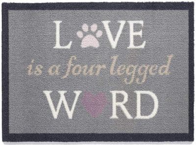 Howler & Scratch 'Love is a Four Legged Word Superb Quality Pet Mat