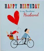 Husband Birthday - HAPPY BIRTHDAY to My Handsome Husband - Birthday Card