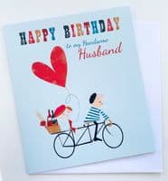 Husband Birthday - HAPPY BIRTHDAY to My Handsome Husband - Birthday Card