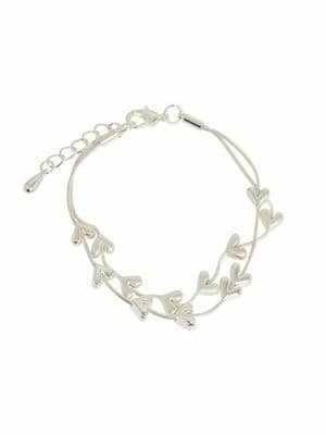 Lovely 'Aura' Shiny & Matte Heart Bracelet