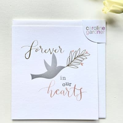 Lovely Caroline Gardner 'Forever in Our Hearts' Sympathy Card