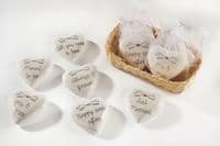 Lovely Ceramic Wedding Heart Keepsake with 'HAPPY EVER AFTER' text