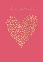 Mothers Day Card  Gorgeous Card with words 'love you Mum xx'