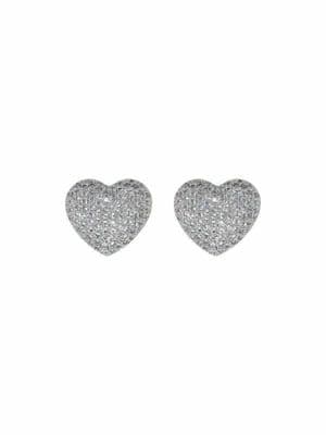 Pretty 'Sweetheart' Diamanté Style Earrings for Pierced Ears