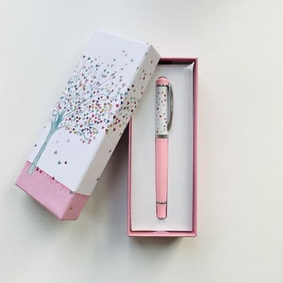 Pretty 'Tree of Hearts' Boxed Pen - Just Lovely!