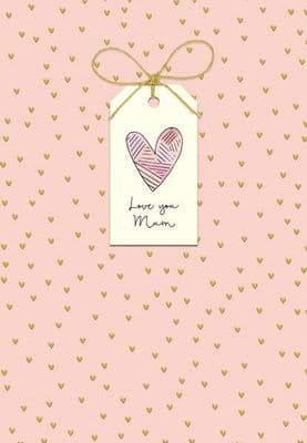 Really Cute Card for Mum with text 'Love You' Mum