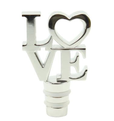 Romantic Bottle Stopper - with LOVE text