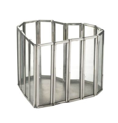 Stylish & Different Glass & Metal Heart Shaped Tea Light/Candle Holder