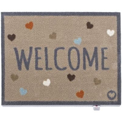 Superb Quality Eco-Friendly Fab Indoor Barrier Mat with Hearts Design