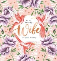 To My Amazing Wife - on your Birthday  Beautiful Greeting Card