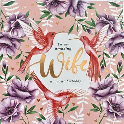 To My Amazing Wife - on your Birthday  Beautiful Greeting Card