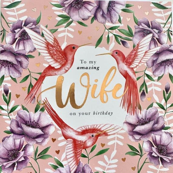 To My Amazing Wife - on your Birthday  Beautiful Greeting Card