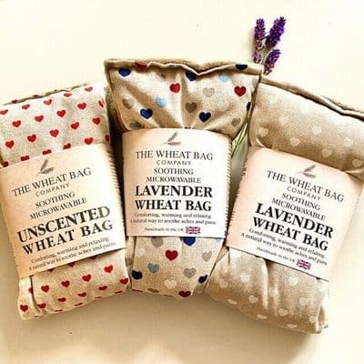 WheatBag Lavender or Unscented With Various Colourway Hearts - Soooothing! ❤️