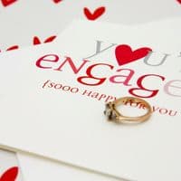 You're Engaged! Sooo Happy For You Both - Caroline Gardner Card with Heart