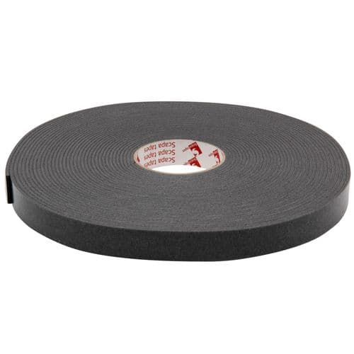 3829 Black Single Sided Foam Tape