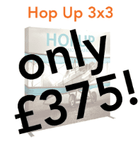 3x3 Hop Up Fabric Pop Up