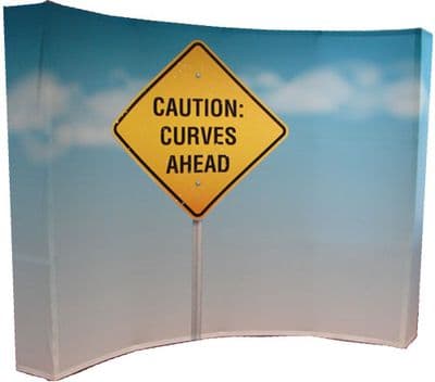 Curved Fabric Pop Up