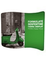 Fabric Horizontal S Serpentine Pop Up Double Sided