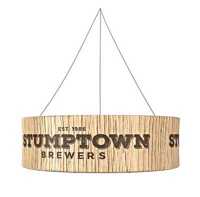 Round Fabric Hanging Banner 3m  diameter