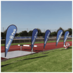 Feather Flag and Beach Teardrop Flags with Poles and Double Sided Option
