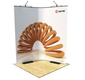TWIST CURVE EXHIBITION STAND  BANNER
