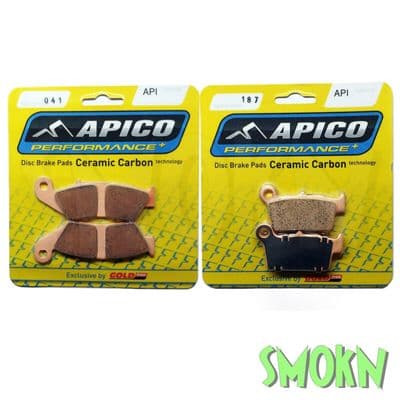 Beta Brake Pads Xtrainer 250 300 15-23 Apico 041 Front & 187 Rear RR Sintered