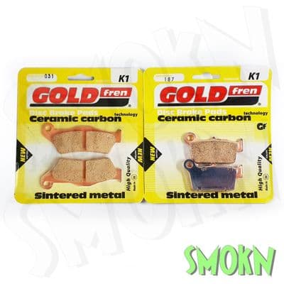 Beta RR Brake Pads 125 250 300 350 13-25 Xtrainer GOLDfren 041 Front & 187 Rear