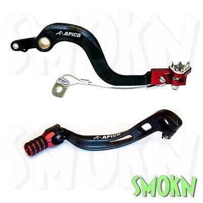 Beta RR Brake Pedal & Gear Lever 250 300 RR 2T 13-19 350-520 4T 10-19 Apico Red